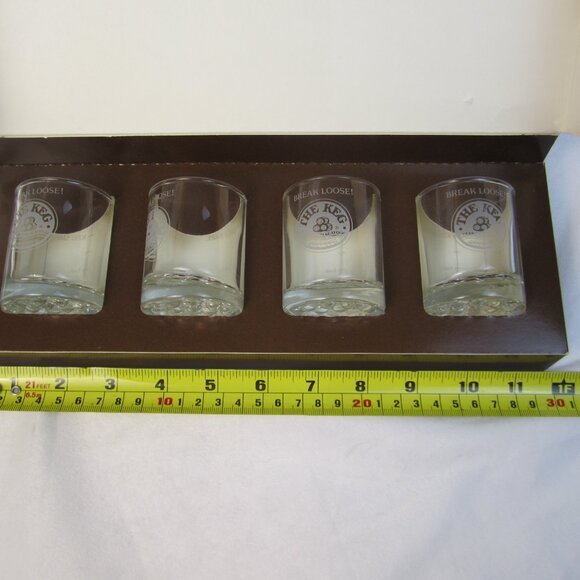 The Keg "Break Loose" The Keg Party Pack Shot Glasses - 1970"s - Vintage - Picture 6 of 11